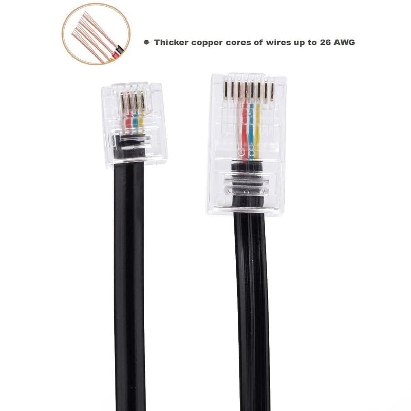 Vthahaby كابل محول RJ45 إلى RJ11 (عبوة 3 حزمة 3.3 قدم) - Image 2